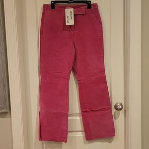 Chadwicks Pink Vintage  Suede Pants. Sz 12, high rise. Tags Still Attached
